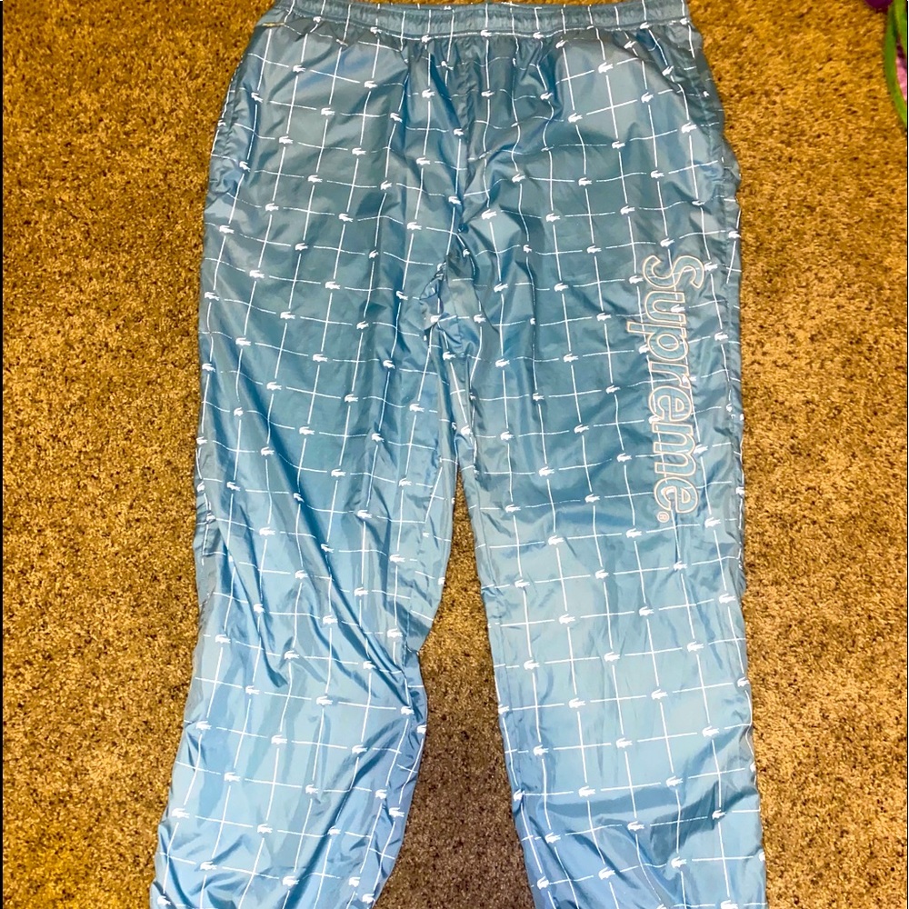 🔥Supreme x Lacoste Flash Grid Pants,XL,NWOT🐊
